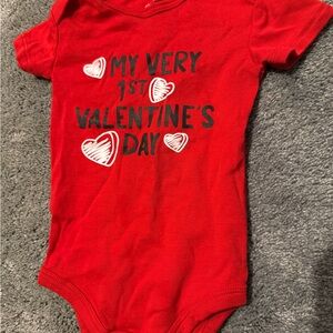 Okie Dokie Red Valentine's Day Bodysuit